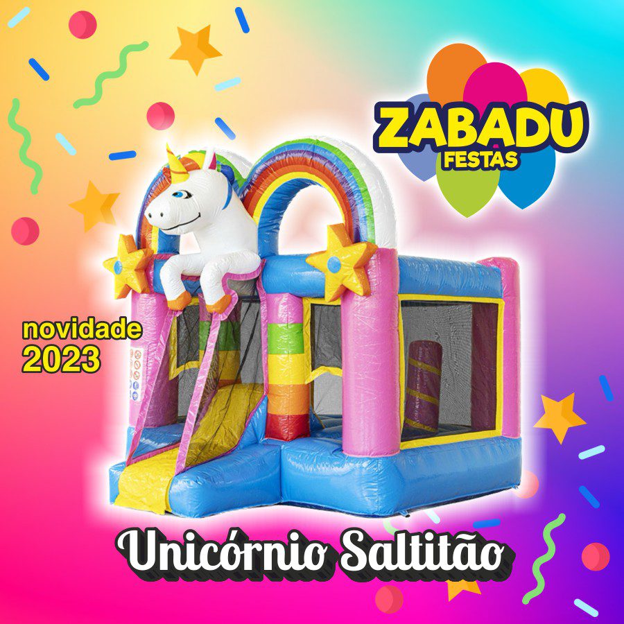 Insuflável Unicórnio Saltitão