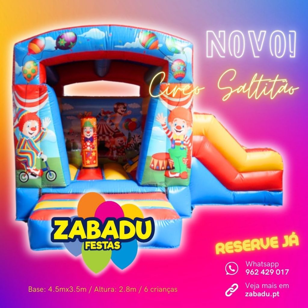 Novo insuflável Circo Saltitão 2025